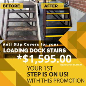 Anti Slip Covers for Loading Dock Stairs